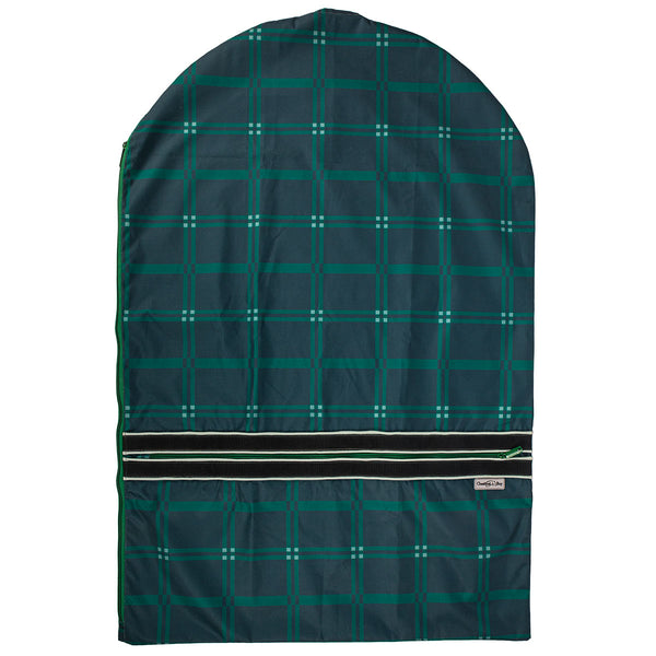 Chestnut Bay Garment Bag- Hunter Plaid